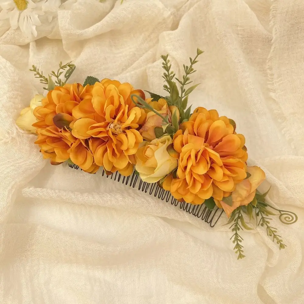 Flower Flower Hair Comb Thailand Side Clip Flower Hairpin Bohemian Hair Clip Wedding Bride Accessories Female Hair Accessories