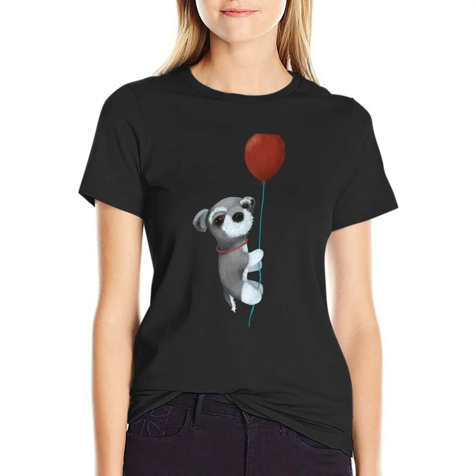

Doris Schmoris, Red Balloon T-Shirt vintage clothes sports fans Short sleeve tee sublime plus size t shirts for Women loose fit