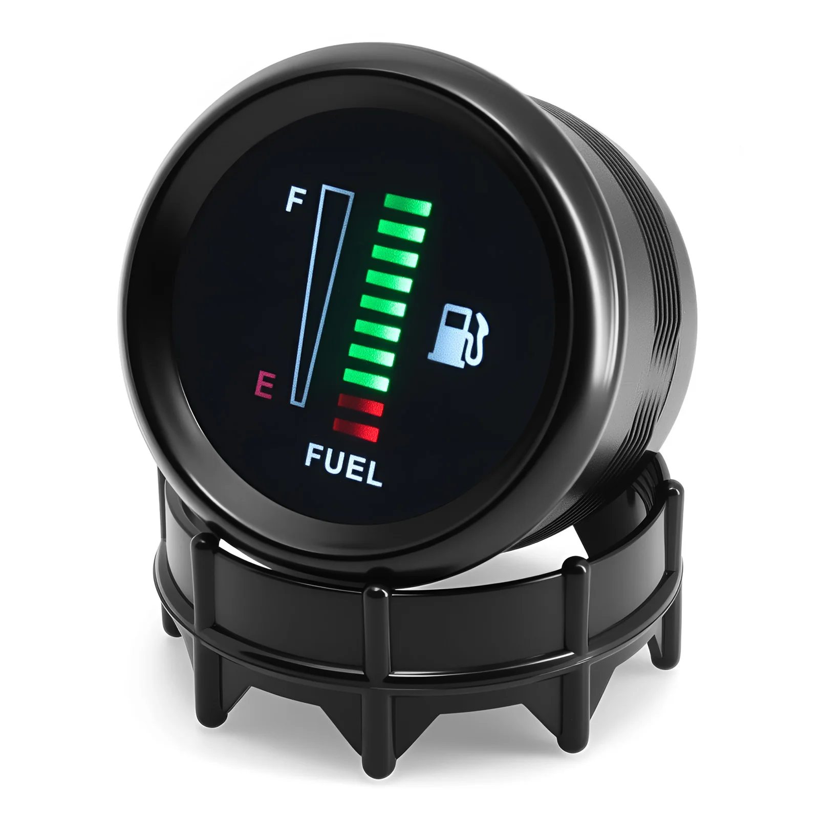 2''52mm Car Fuel Gauge LED Fuel Level Meter Gauge 240-33ohm Fuel Tank Fuel Level Gauge Electronic Display For 12V Car Vehicle