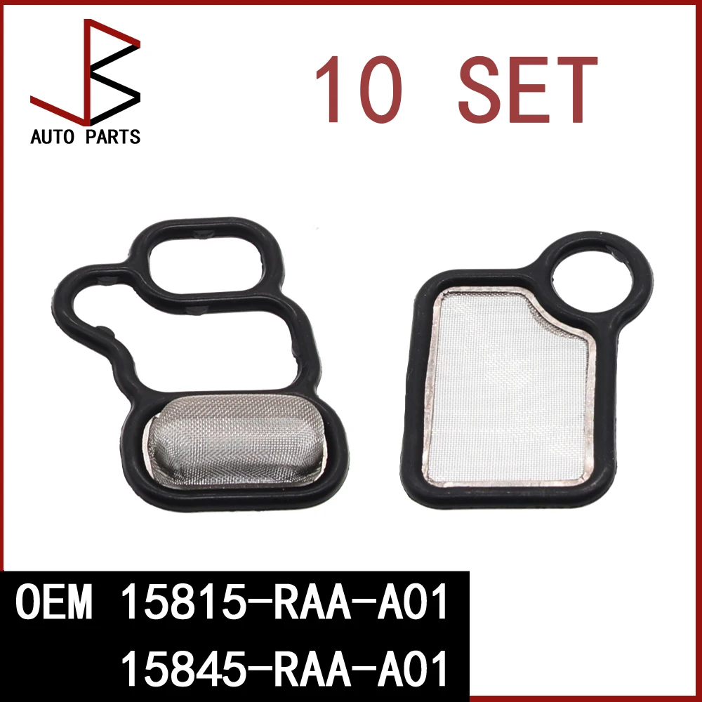 

10 компл. OEM 15815-RAA-A01 и 15845-RAA-A01 электромагнитная прокладка золотника клапана подходит для Honda Accord RDX CR-V Element 15815RAAA01
