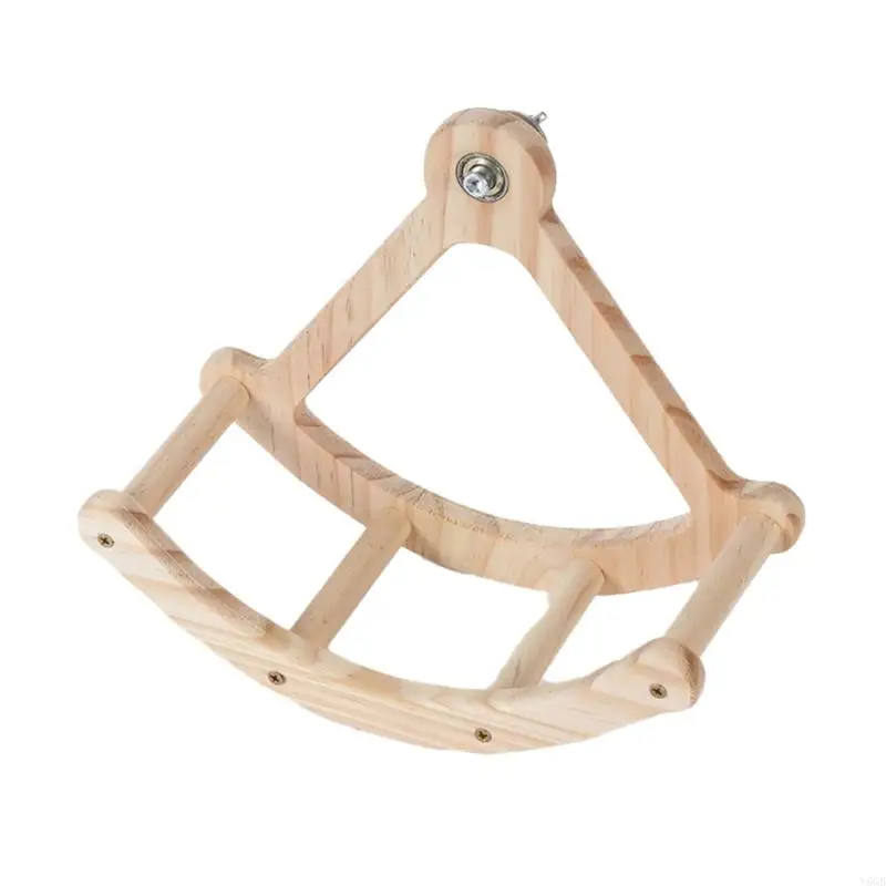 Bird Perch Rocking Bird Hammock Swing With Wooden For Parrots Cockatiels And Small Pet Y5GB