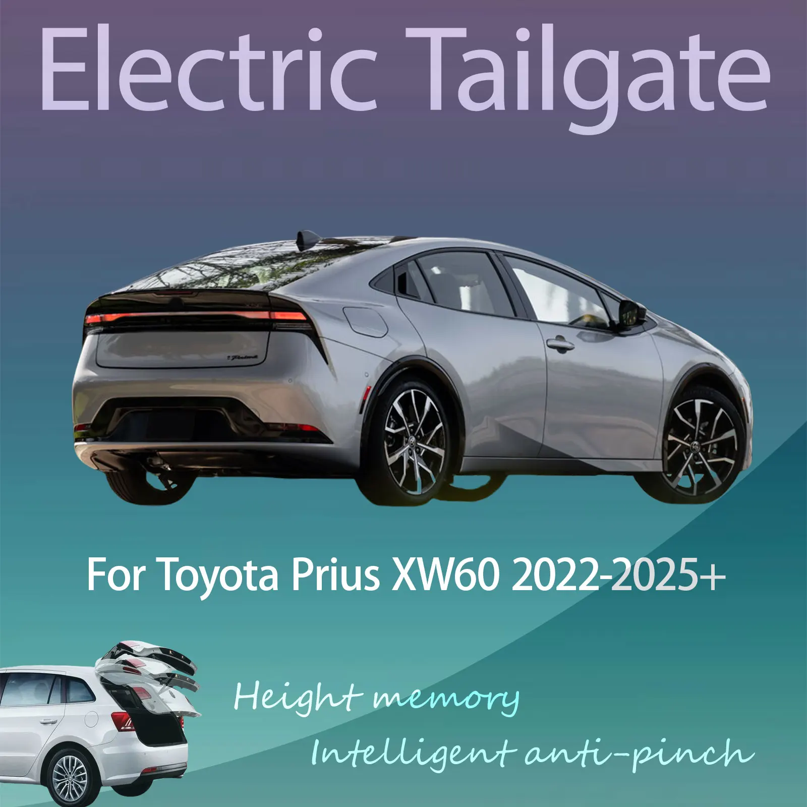 For Toyota Prius XW60 2022-2025+ Electric Tailgate with Sensor Trunk Anti-pinch Memory Height Intelligent Operation