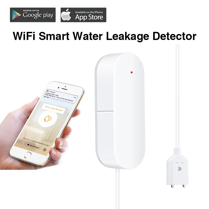 

Tuya Smart WIFI Water Leakage Detector For Home Security Alarm System Water Level Immerse Sensor