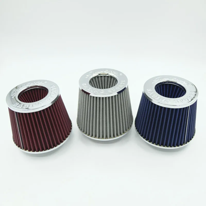 76MM SIMOTA Car Air Filter High Flow Intake FilterIntake Filter Sport Power Mesh Cone Cold Air Induction Kit Universal Car Parts