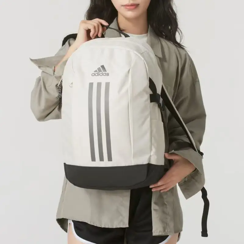 adidas-power-vii-backpack-unisex-couple-style-classic-striped-zipper-closure-recycled-polyester-fiber-alum-brown-with-black-ix3178