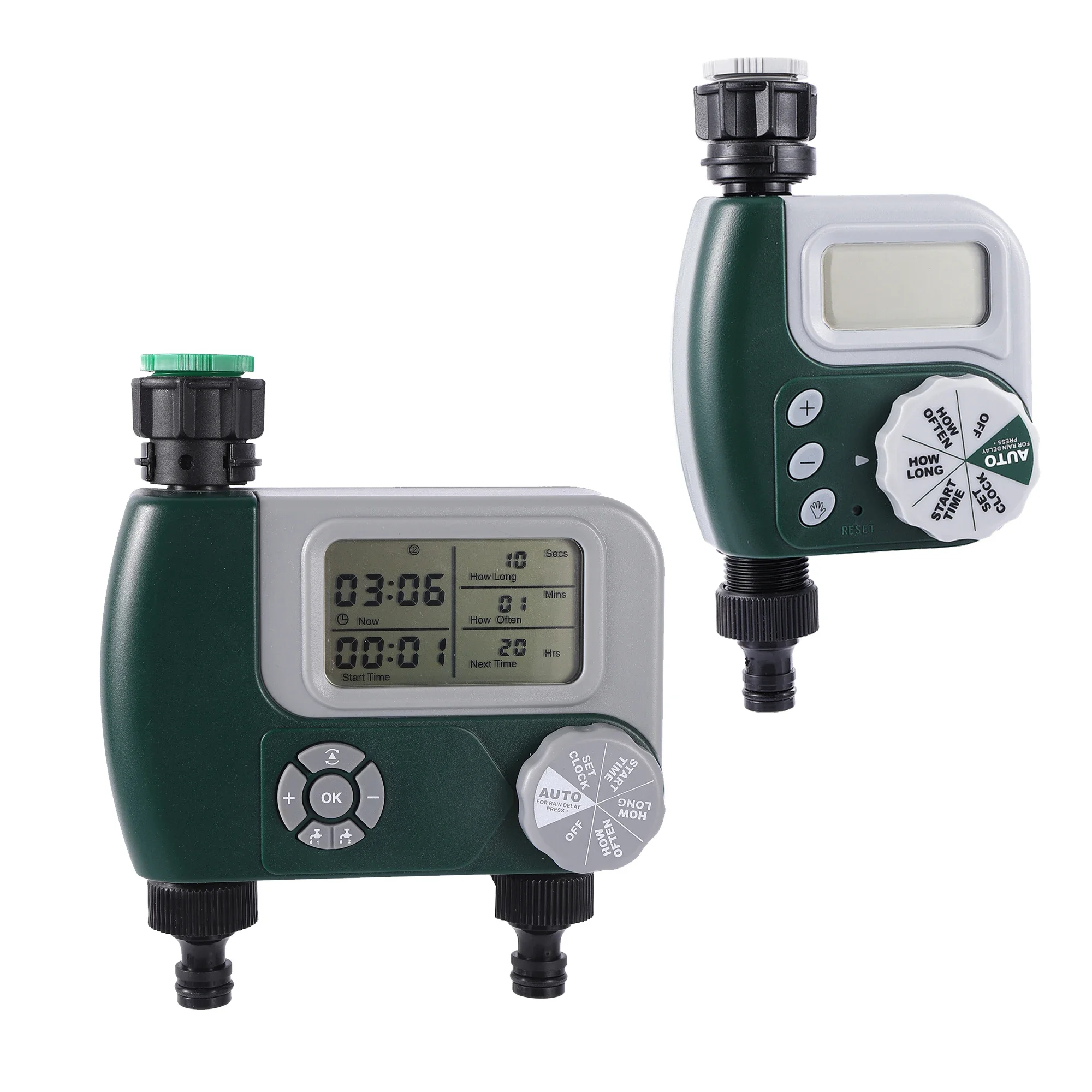 

Automatic Watering Timer Programmable LCD Display Garden Outdoor Hose Timer with Rain Delay/Manual/Automatic Watering System