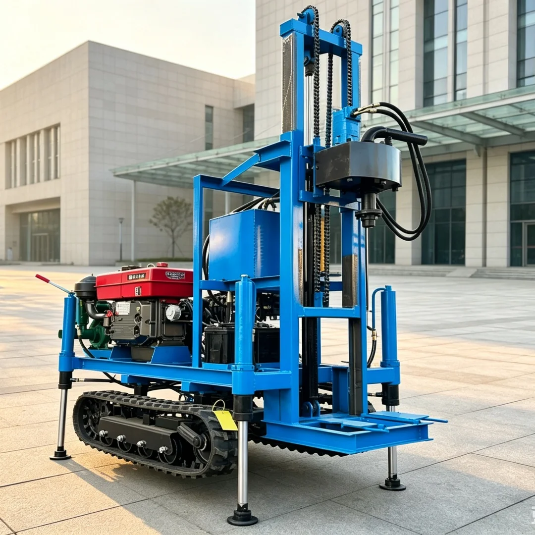 Customized Full‑hydraulic Crawler Water‑air Dual‑use Water Well Drilling Rig for Multi‑terrain Rock Deep‑well Drilling