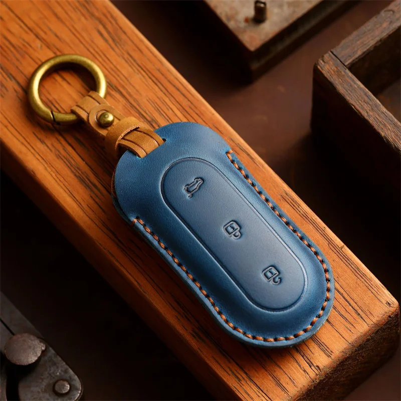 Car Key Cover Case Keyring Protective Bag for Leading Ideal One Li Auto L9 Fob Protector Keychain Accessories Car-Styling Holder