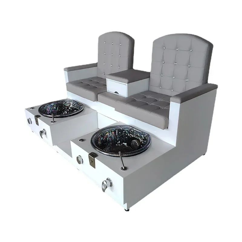 

Новое деревянное кресло для ванны для ног с двойным сиденьем, маникюрное кресло, косметическое оборудование для ресниц