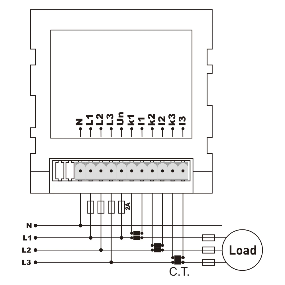 Samwha-Dsp SEM-XXD Digital Multimeter, Contains 3 C.T, Three Phase Volt(L-L),(L-N), Ampere ,Frequency, Phase Sequence Display