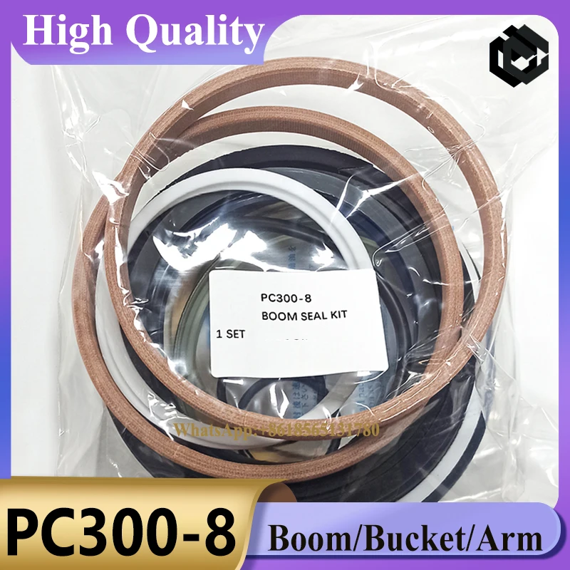 Boom Bucket Arm Cylinder Seal Kit for Excavator PC300 PC300-1 PC300-2 PC300-5 PC300-6 PC300-6C PC300-7 PC300-8 PC300LC-8