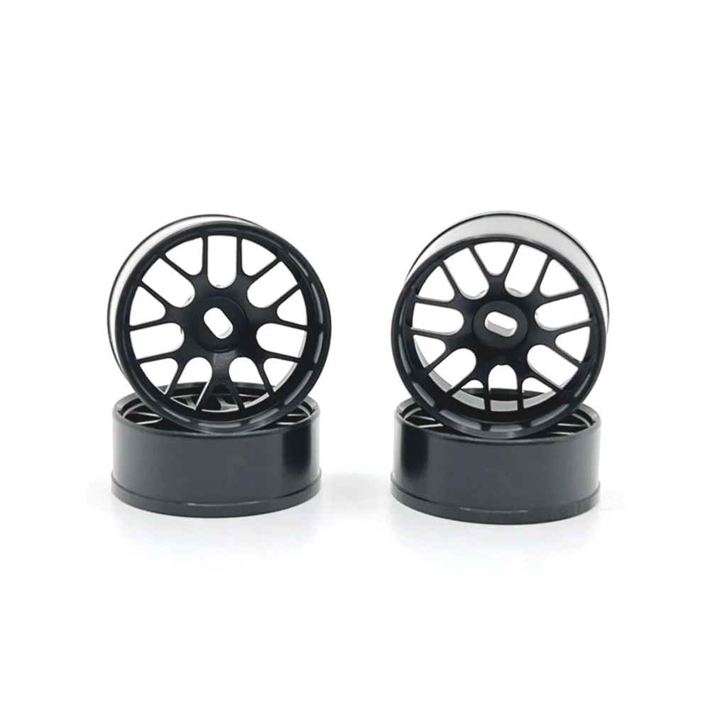 4Pcs Metal Wheel Rim Wheel Hub for Wltoys 284131 K969 K989 K999 P929 Mini-Z Mini-Q Mini-D 1/28 RC Car Upgrade Parts,5