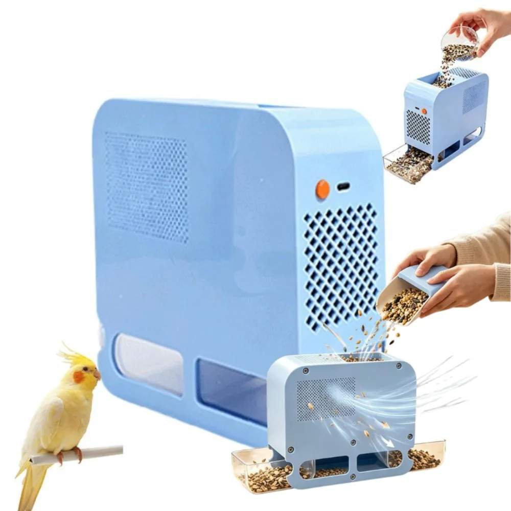 Portable Bird Seed Shell Separator Chaff Blower Parrot Food Quick Separation Peeling Seed Shell Sieve Machine