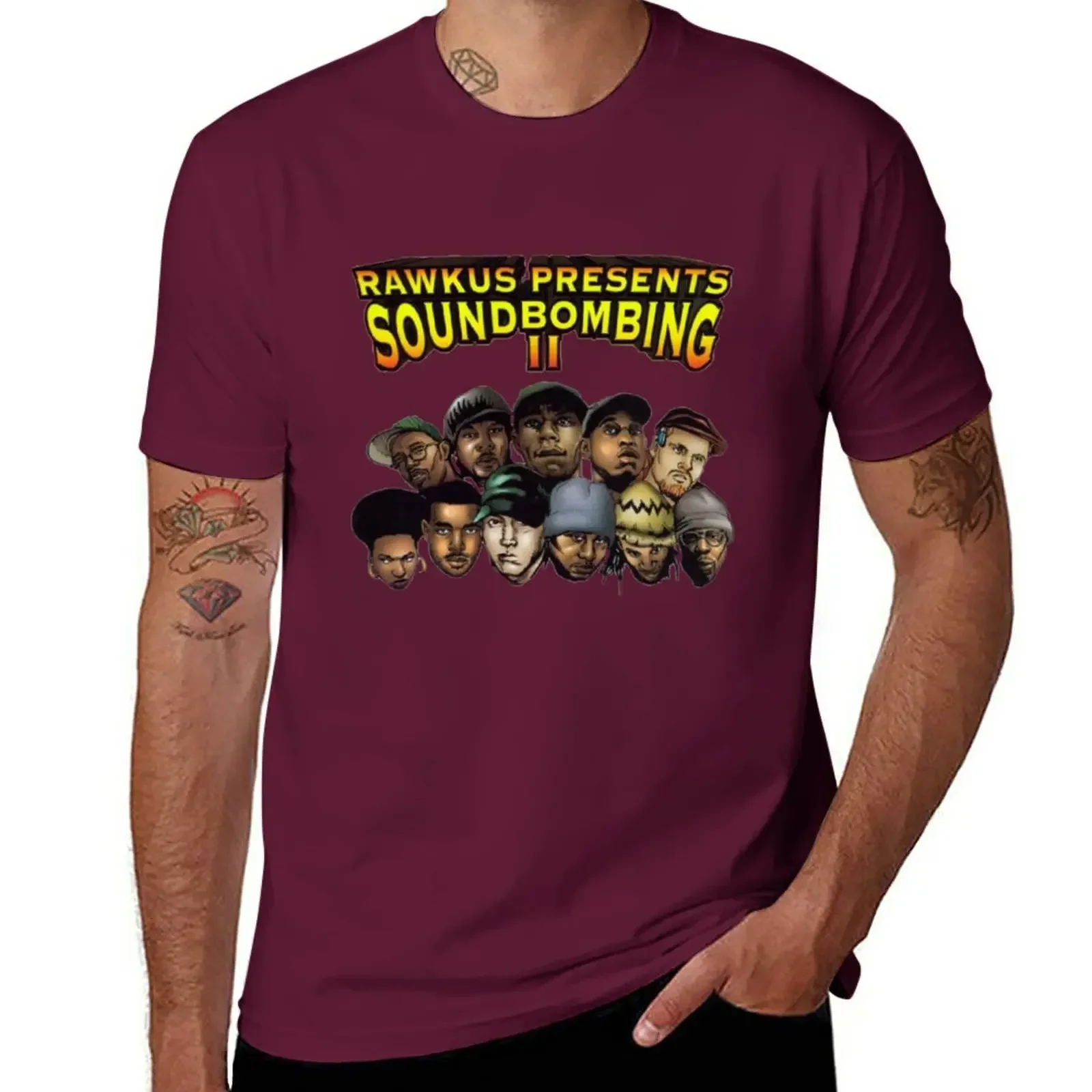 Tannoy Speakers vintage logo (black ink) T-Shirt Sound bombing 2 Hip Hop Rawkus 1999 T-Shirt tops new edition mens plain t shirt