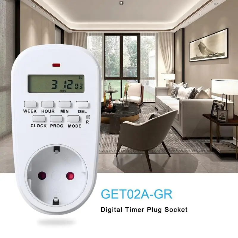 Digital Timer Electronic Socket Timer EU Plug Plug And Play Mechanical Timer For Air Conditioners Rice Cookers Water Dispensers