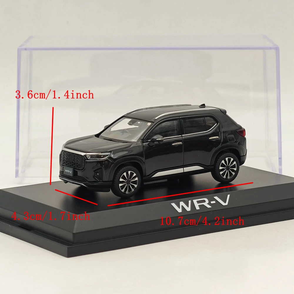 งานอดิเรกญี่ปุ่น 1/43 WR-V คริสตัล Black Pearl Diecast รุ่นรถคอลเลกชันจํากัดอัตโนมัติของเล่นของขวัญ HJ 431007 บีเค