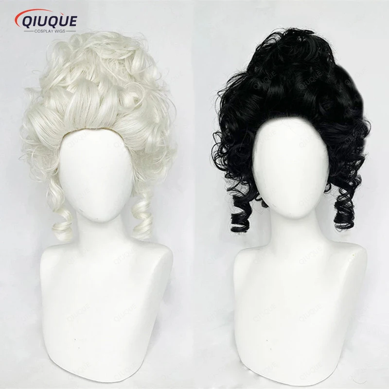 

Marie Antoinette Cosplay Wigs Princess Medium Curly Heat Resistant Synthetic Hair Wig + Wig Cap