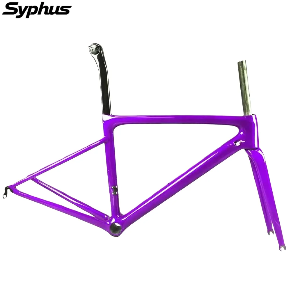 Syphus 700C Crabon cuadro de bicicleta de carretera llanta freno cuadro de bicicleta PF30 cuadro de bicicleta de carretera cuadro de bicicleta de carretera de carbono bicicleta de carretera