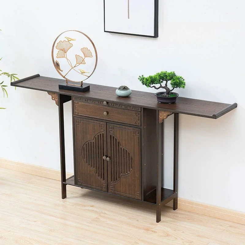 

Cz nanzhu entrance cabinet facing the door, non-solid wood for home strip case all-in-one entrance table offering table