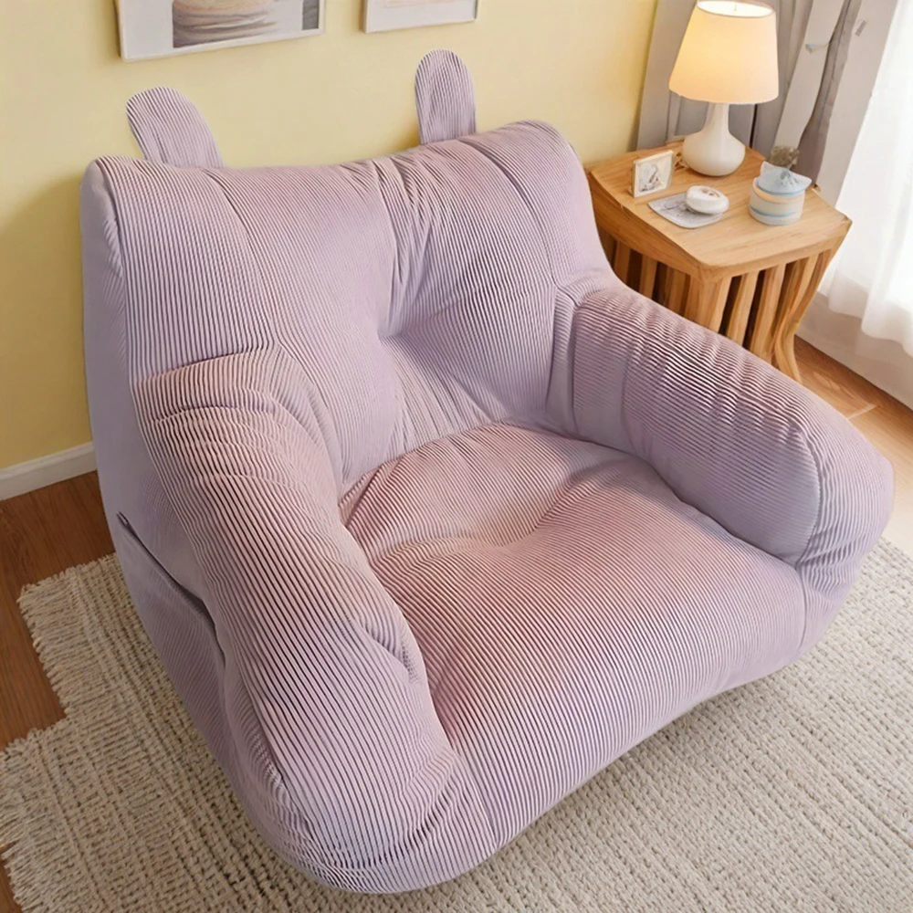 أريكة بنمط واحد مع حشو قطني لغرفة المعيشة، كرسي مريح لشخص واحد، أريكة منتفخة، أثاث تاتامي #5