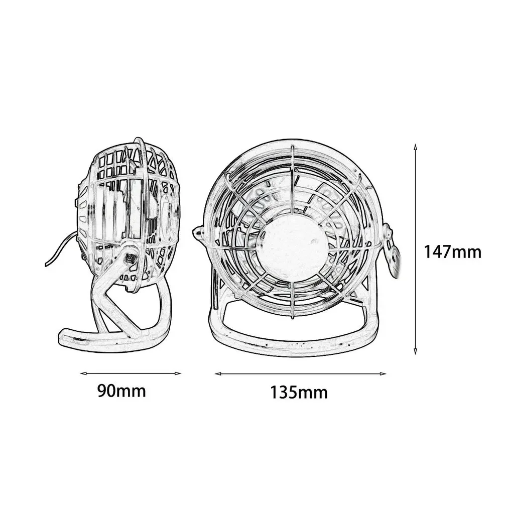 ミニUSBデスクトップ換気ファン,家庭,オフィス,ラップトップ用