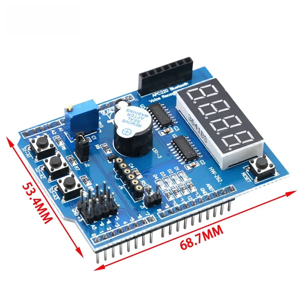 Multifunktionales Erweiterungsplatinen-Lernset für Arduino UNO R3, Leonardo, Mega2560 Servosteuerung und Bluetooth Shield-Integration