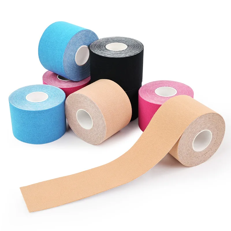 Cinta de kinesiología de 5M, elastoplast atlético, parche muscular deportivo, flejes de recuperación, gimnasio, tensión muscular impermeable ​ Vendaje para aliviar lesiones