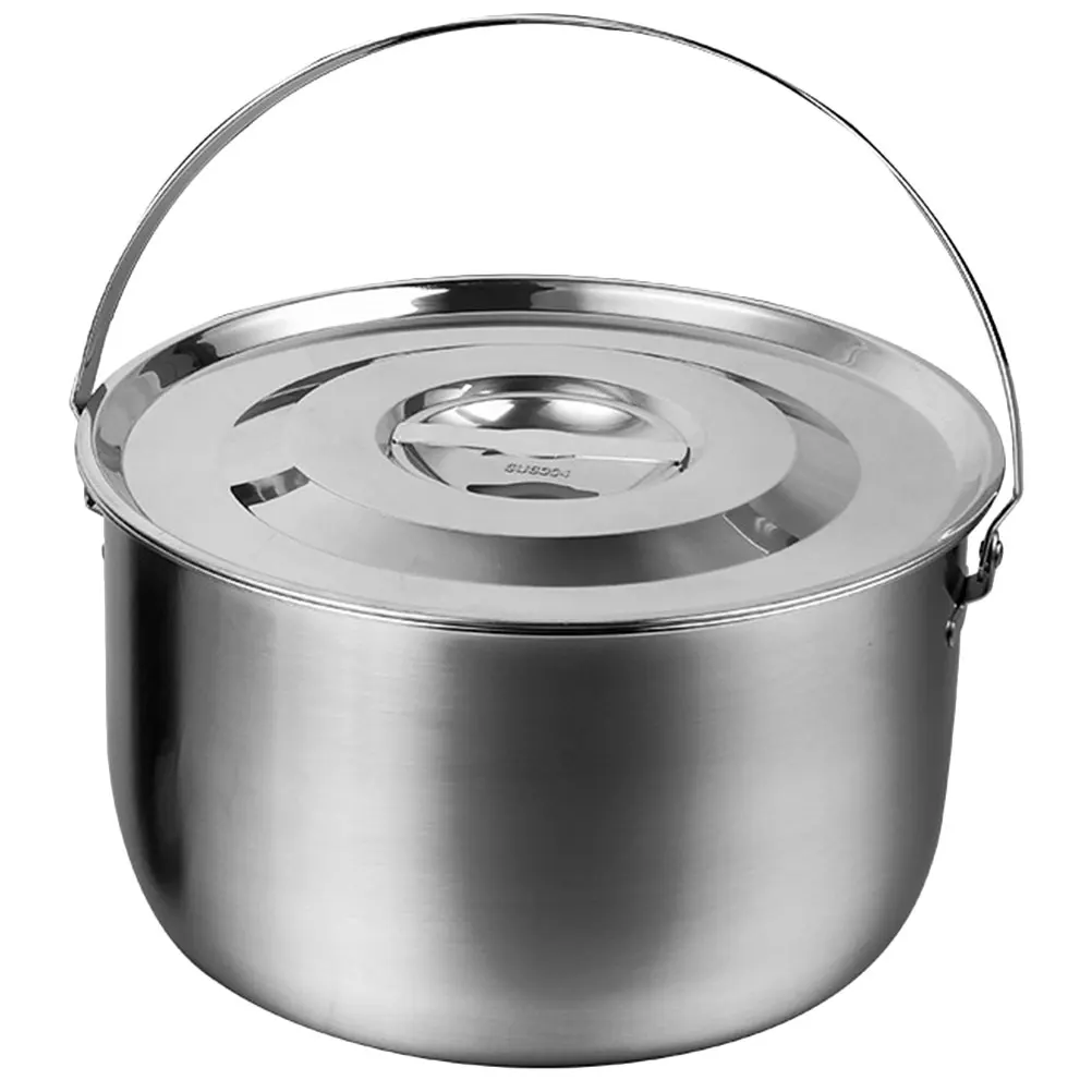 

Large Capacity Stainless Steel Mixing Bowl Kitchen Basin with Lid Multi-use Container Storage Bowl Keeps Food Fresh Practical