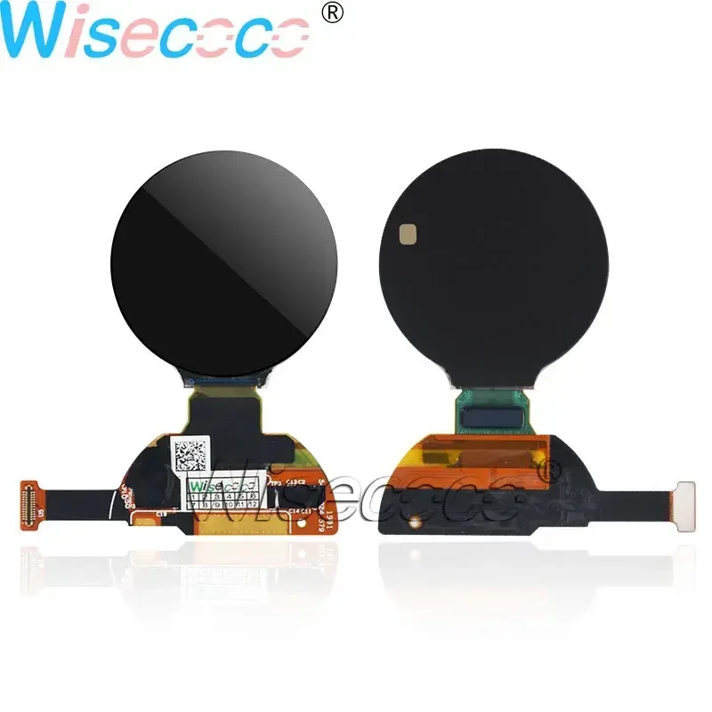 Wisecoco 1.2 Inch IPS OLED Display 325 PPI 350 NIT Round Screen 10000:1 Contrast Ratio MIPI 24 pins