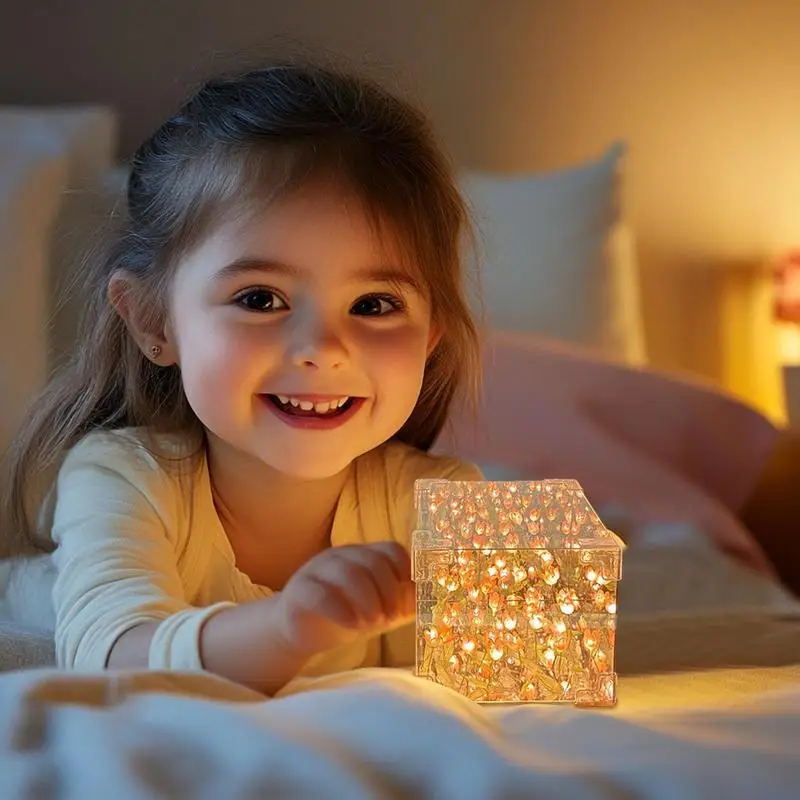 

Flower Table Lamp LED Nightstand Lamp Handmade Rechargeable Tabletop Lighting Device Decorative Night Light For Living Room