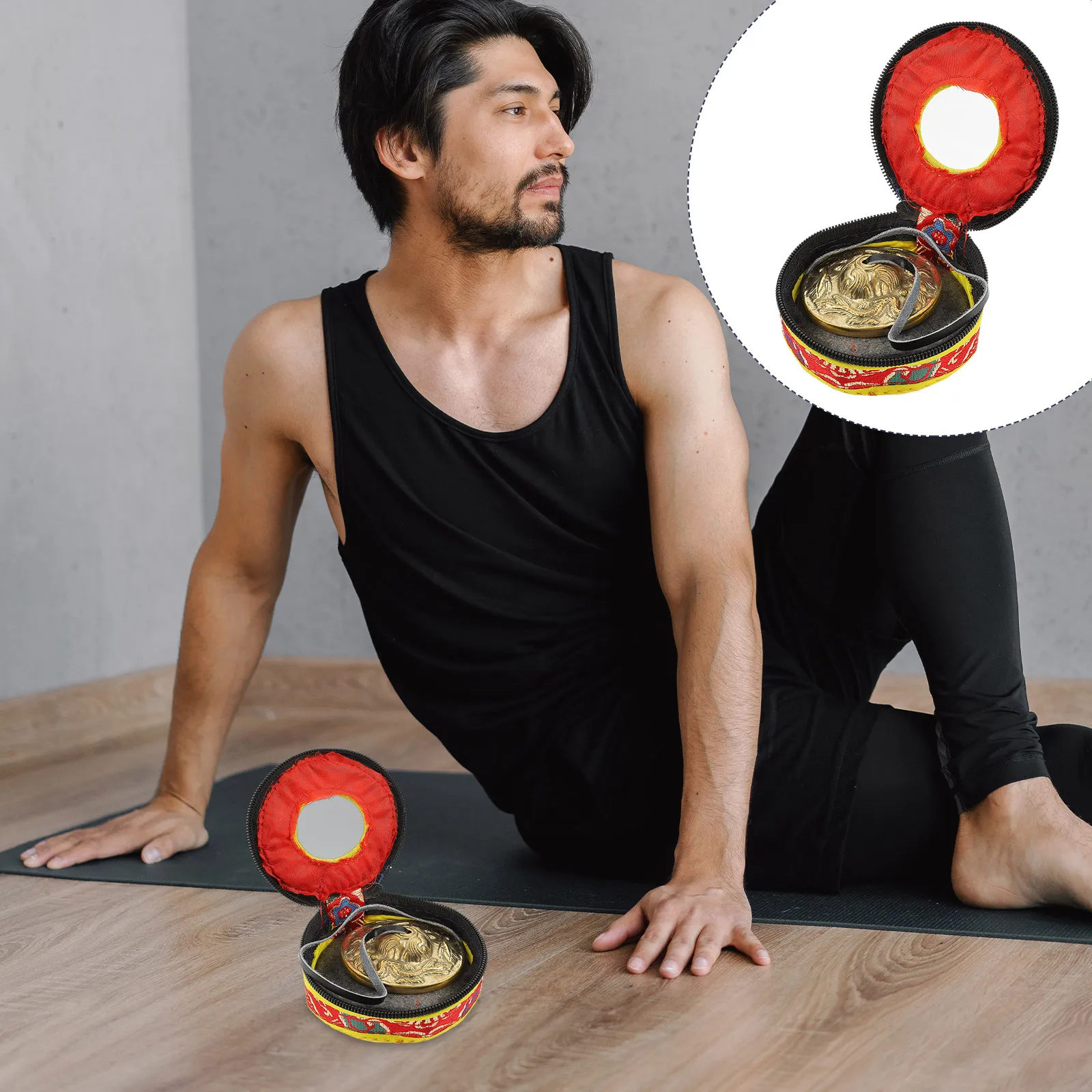 

Pure Copper Cymbal Bell Durable Premium Material Yoga Meditation Sound Healing Musical Instrument Percussion Chime Small Size