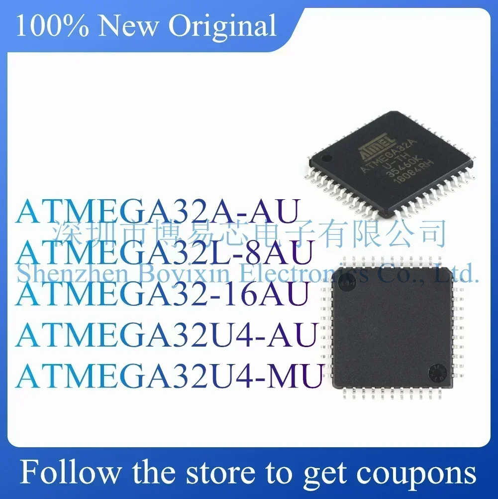 

ATMEGA32-16AU ATMEGA32A-AU ATMEGA32U4-AU ATMEGA32L-8AU ATMEGA32U4-MU Standard version