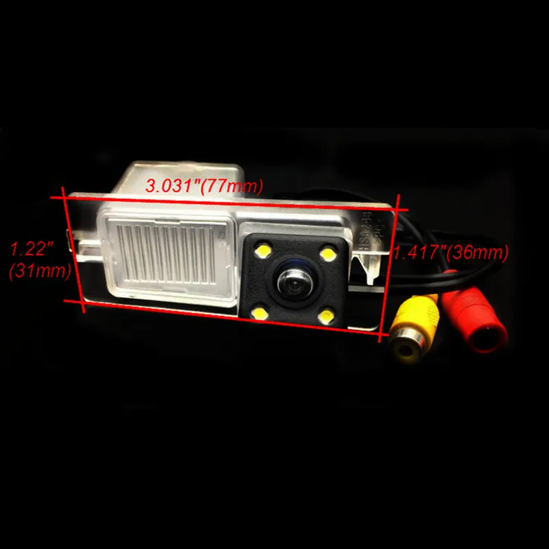 Waterproof Car Rear View Camera Reverse Parking Backup Camera For Ssangyong Rexton Kyron Korando Actyon LED Night Vision Monitor