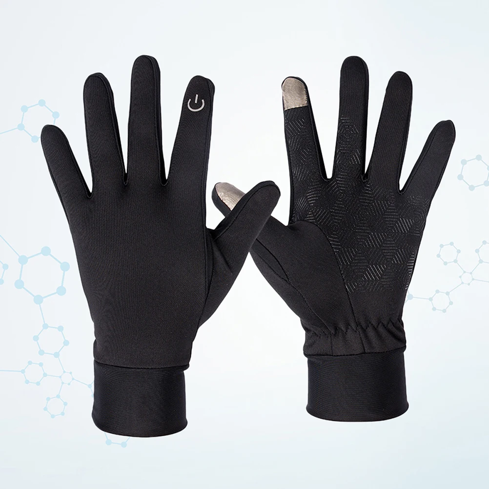 

Windproof Touchscreen Thermal Cycling Riding Padded Black Comfort Touch Screen Gloves Outdoor Sports Winter Gloves