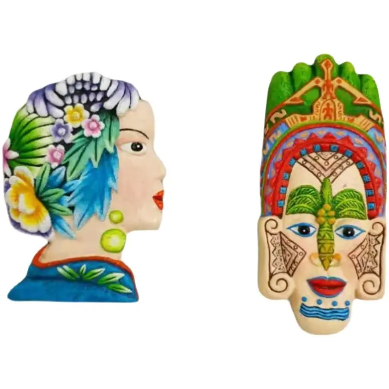 

Color carving refrigerator sticker handicraft souvenir souvenir gift