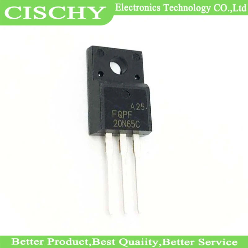 10pcs/lot FQPF20N65 20N65 TO-220F