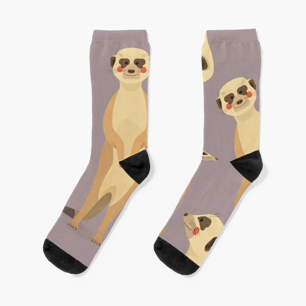 

Meerkat, Animal Portrait Socks Warm Socks For Men