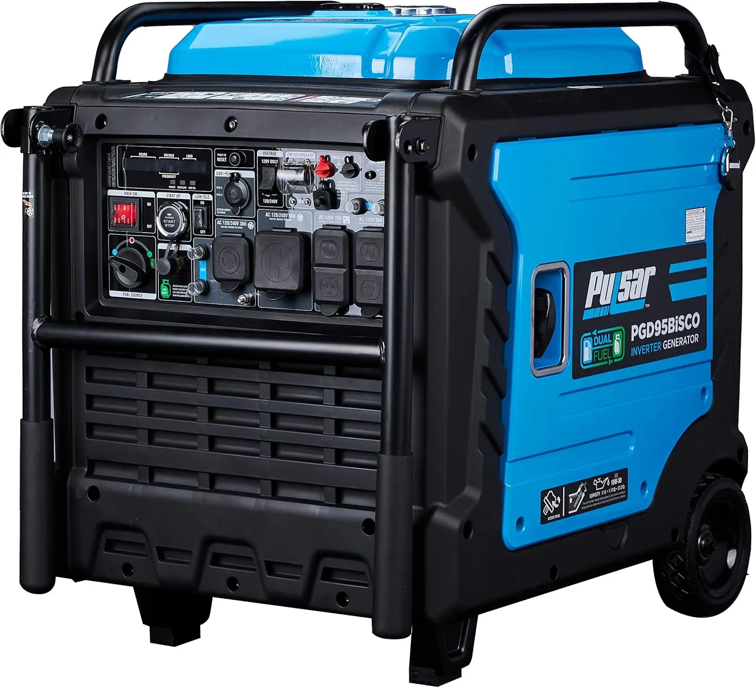 Super Quiet Dual Fuel 9500W Home Use Backup Portable Inverter Generator With Remote Control and electric start