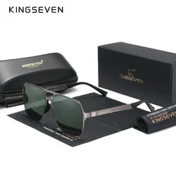 KINGSEVEN Brand Men's Polarized Sunglasses Ultra Thin Temples Sun Glasses For Men UV400 Fishing Driving Eyewear