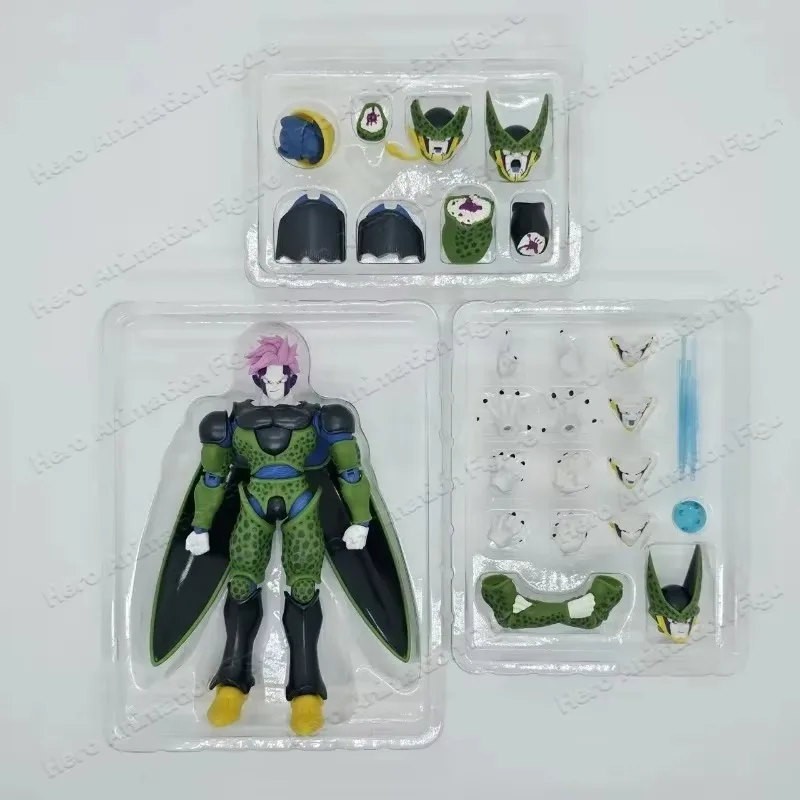 

In Stock KW Studio Dragon Ball SHF Masked Perfect Monster Perfect Cell 1/12 Scale Classic Special Anime Model Gift Toy
