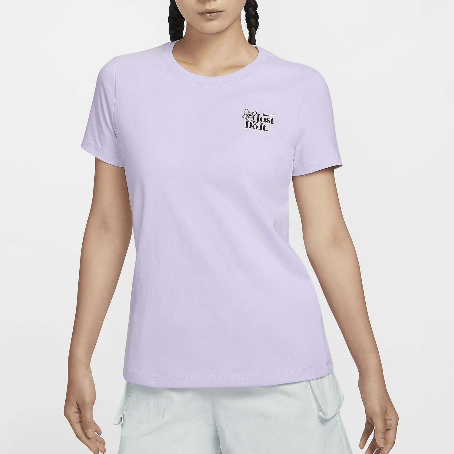 

Официальная летняя новая женская удобная дышащая повседневная футболка Nike с короткими рукавами FV1131-536