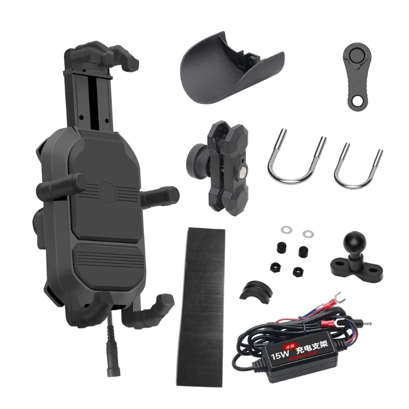 

Shockproof Handlebar Mobile Mount Universal Waterproof 360° Degree Rotation Abs Motorcycle Phone Holder Support