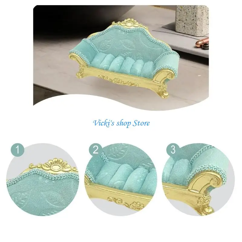 

Resin Jewelry Display Stand for Earrings Sofa Necklace Showcase Furniture