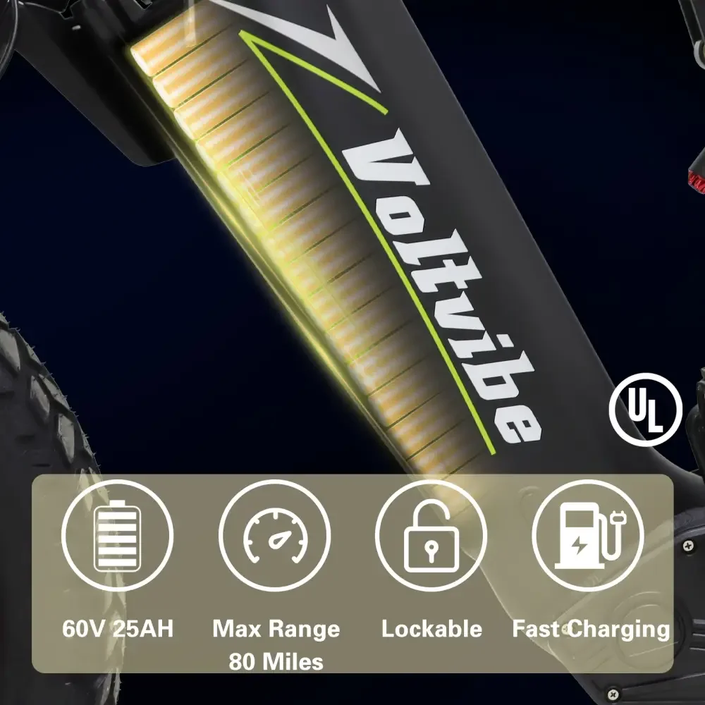 【1 año de garantía】BAOLUJIE M2 bicicleta eléctrica para adultos ebike 28mph bicicleta eléctrica de la suciedad 20 "bicicleta de montaña 2000W 60V25AH bicicleta eléctrica