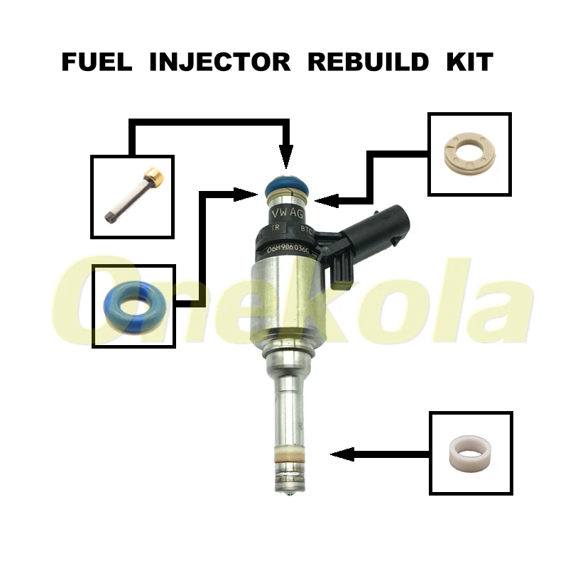 Fuel Injector Repair Kits for 06H906036G For VW GTI AUDI A3 A4 A5 Q5 2.0T 0261500076 06H906036AB