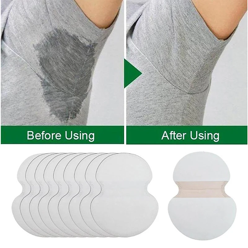 20pcs Unisex Sweat Pads Summer Deodorants Underarm Anti Perspiration Sweat Pads Disposable Armpit Absorb Sweat Shield Pad