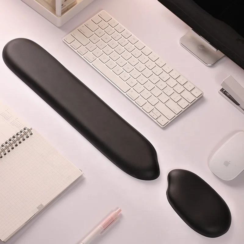 Bantalan Mouse busa memori, Set alas Mouse bantalan pergelangan tangan, lucu 3D untuk Laptop kantor, komputer, game