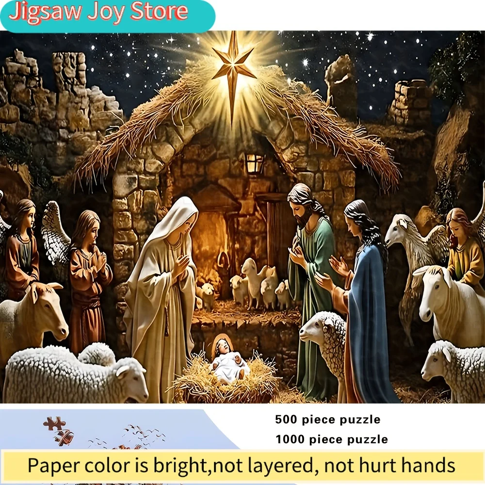 

A 500/A Adult Puzzle, High Quality, a Fun Family Game for Stress Relief, Perfect for Birthdays, Christmas, Halloween, And As a