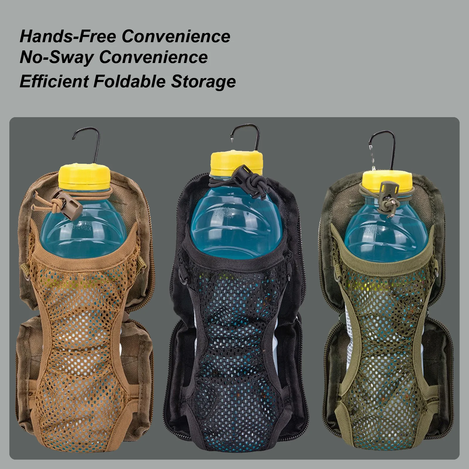 

Кошелек для бутылки с водой, складной чехол на пояс, легкая сумка для бутылки с водой, дорожная сумка для уличного снаряжения, для мужчин и женщин, для путешествий, тренажерного зала