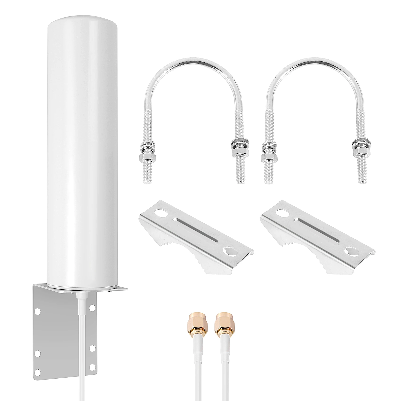 3G 4G LTE External Antenna Outdoor with 5M Dual SlIder SMA Connector for 3G 4G Router